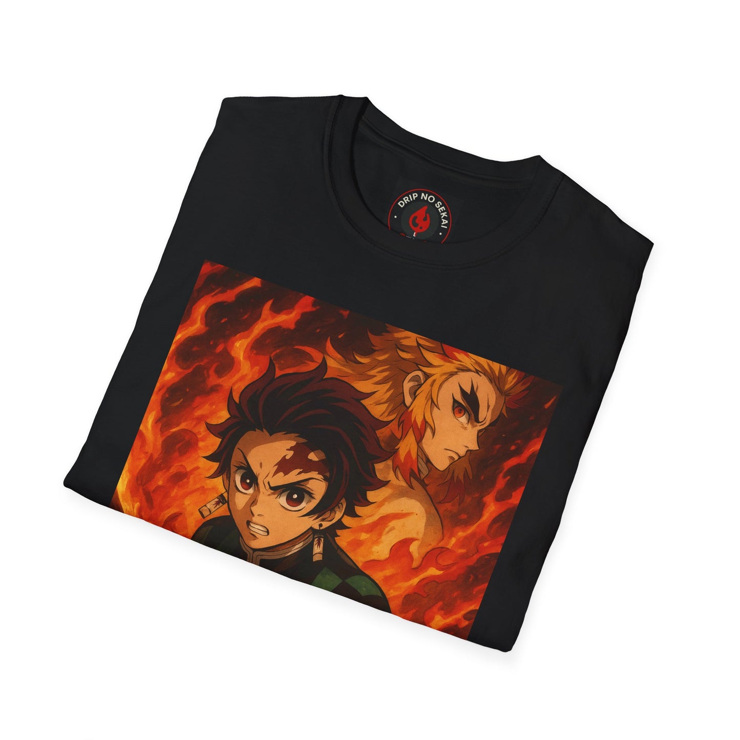 Demon Slayer Graphic Tee, Unisex Anime Shirt, Softstyle T-Shirt for Fans, Casual Wear, Gift for Otaku