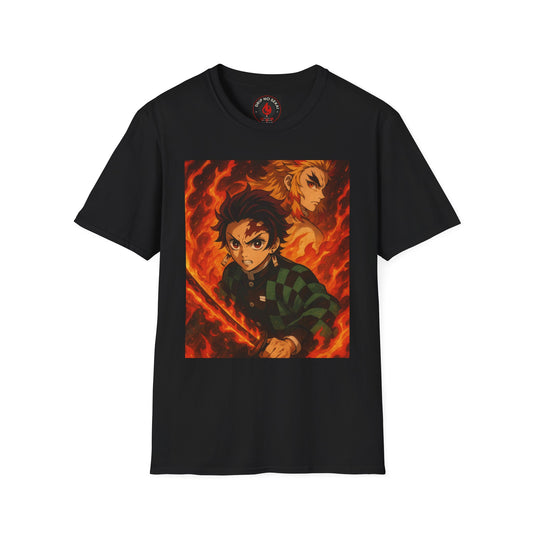 Demon Slayer Graphic Tee, Unisex Anime Shirt, Softstyle T-Shirt for Fans, Casual Wear, Gift for Otaku