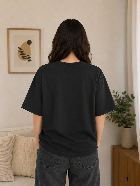 Spy x Family Anya and Bond Oversized T-Shirt | Black Forger Family Anime Graphic Tee