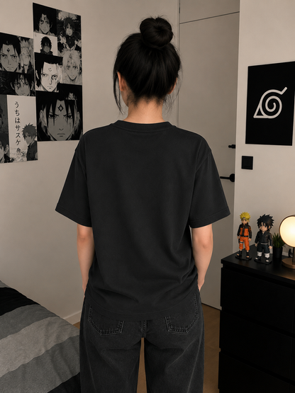 Demon Slayer Shinobu Kocho Oversized T-Shirt | Black Insect Hashira Butterfly Eye Box Tee