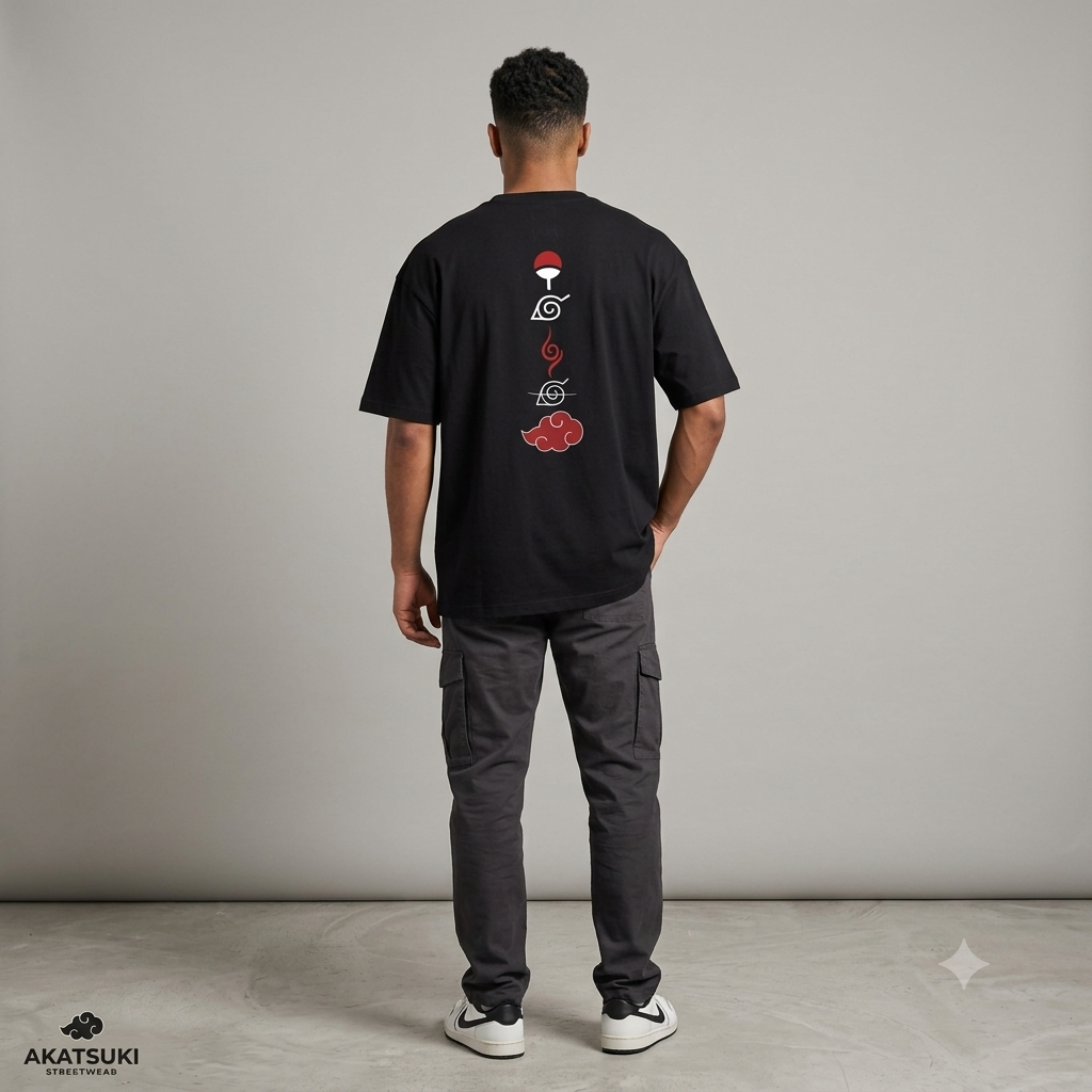 Naruto: Itachi Uchiha Oversized Graphic T-Shirt
