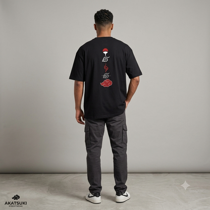 Naruto: Itachi Uchiha Oversized Graphic T-Shirt