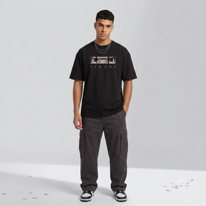 Naruto: Itachi Uchiha Oversized Graphic T-Shirt